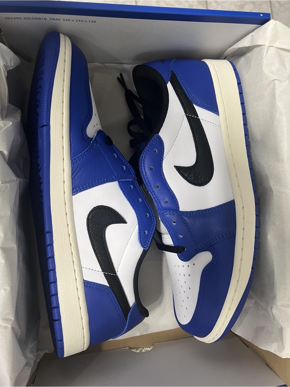 CZ0790-140 Nike Air Jordan 1 Retro Low OG Game Royal (Men's) Sz 11.5 - Picture 3 of 5